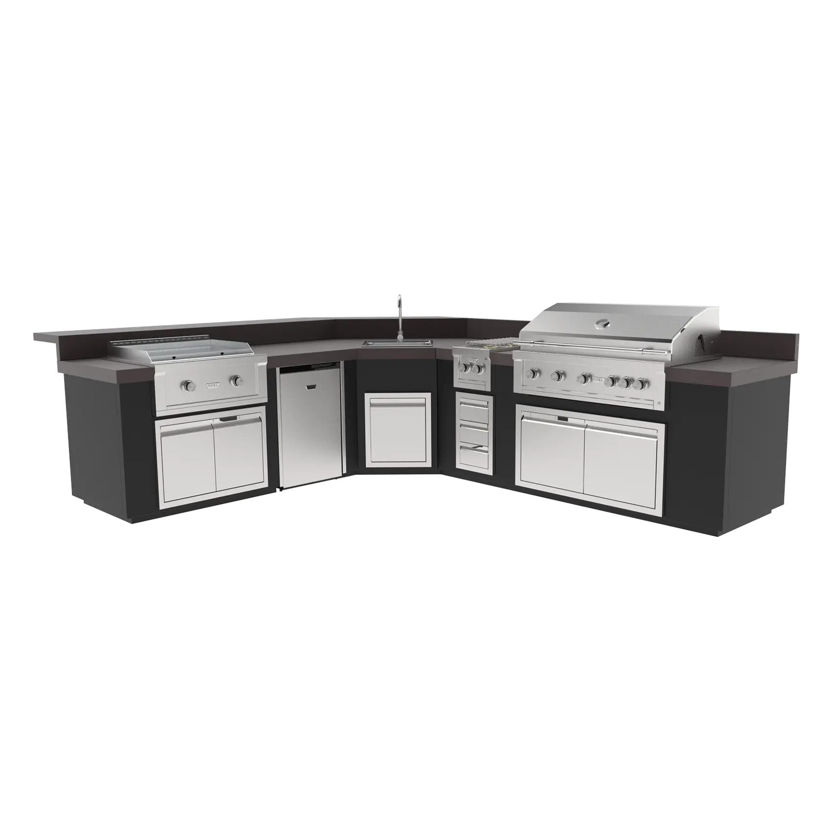Videl Grills Maestro 144L - BBQ Island - Aqvina LLC