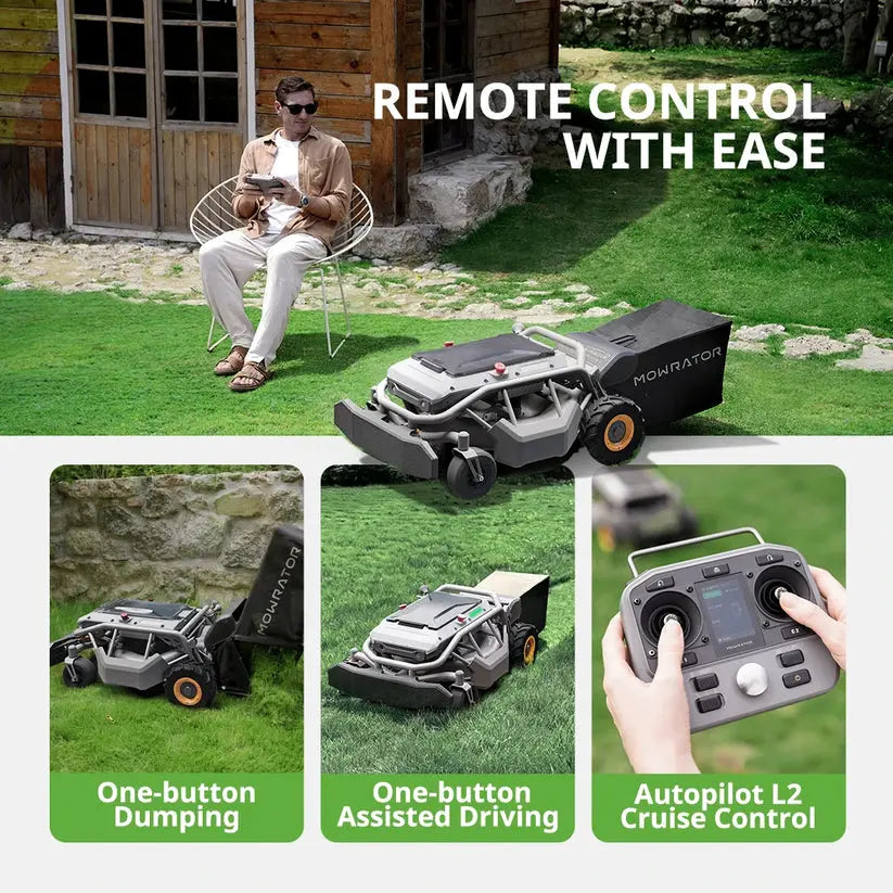 Mowrator S1 2WD Lawn Mower + Extra 12Ah Battery Mowrator