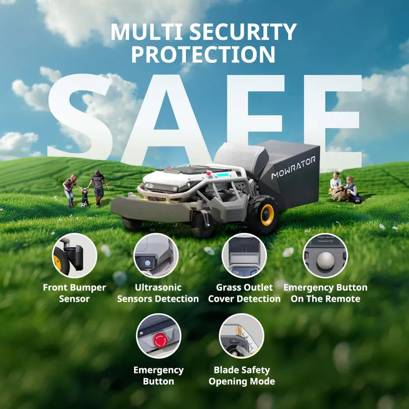 Mowrator S1 2WD Lawn Mower + Extra 12Ah Battery Mowrator