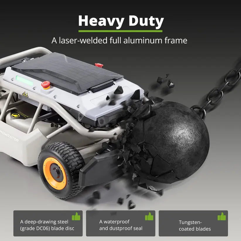 Mowrator S1 4WD Lawn Mower + Extra 12Ah Battery Mowrator