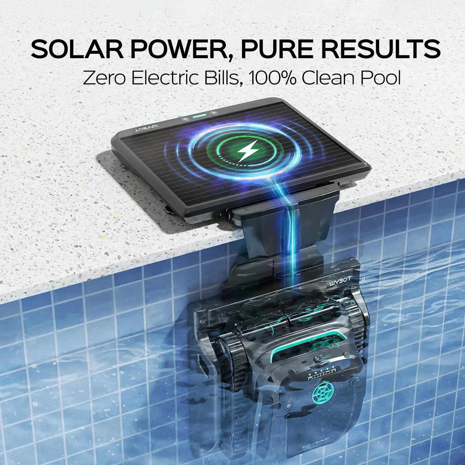 WYBOT S2 Solar Vision Robotic Pool Cleaner - Aqvina LLC