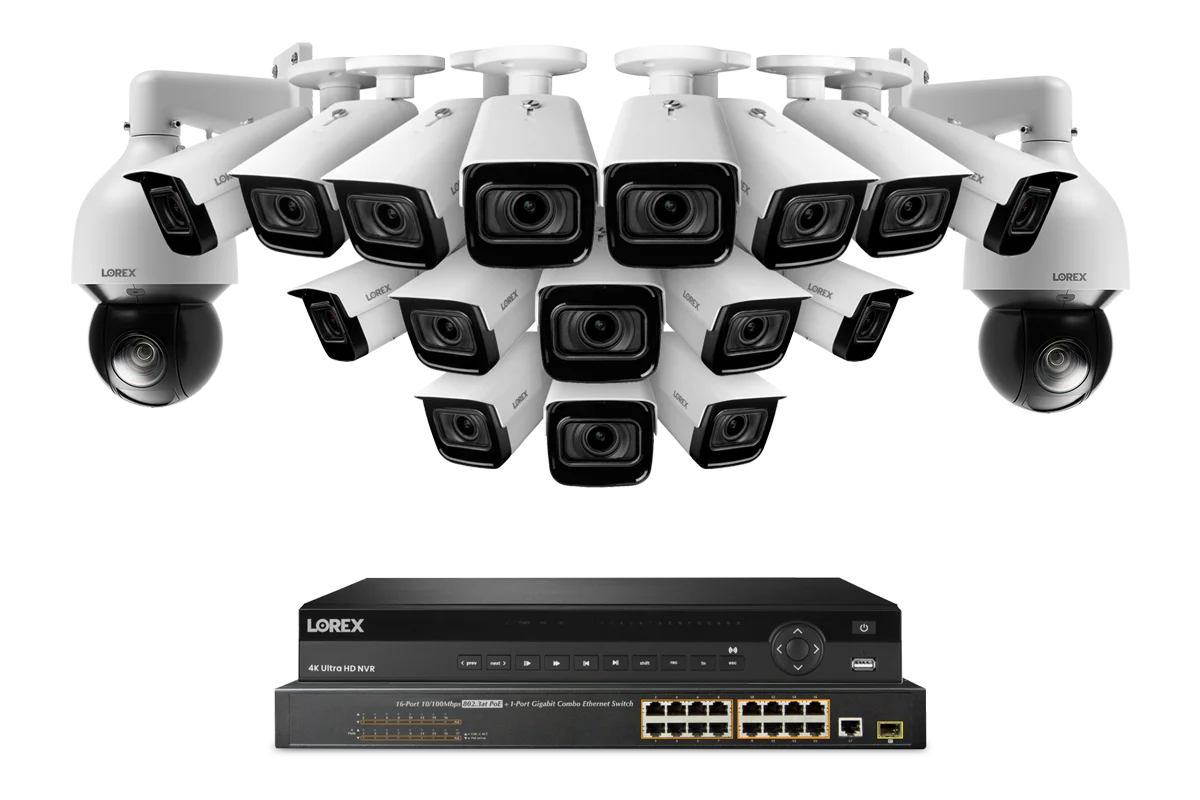 Lorex Pro (32 Camera Capable) Wired 4K NVR System with Cameras & 8TB HDD