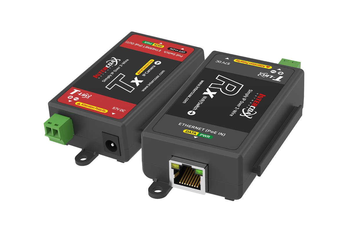 Lorex Single Port IP & PoE over 2-Wire Set (300m/1000ft End-to-End Converters)