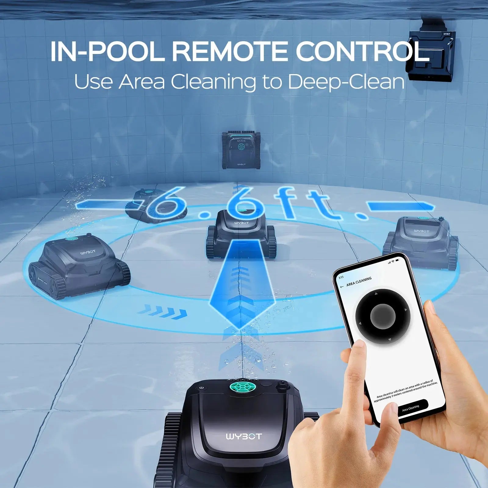 WYBOT S2 Solar Vision Robotic Pool Cleaner - Aqvina LLC