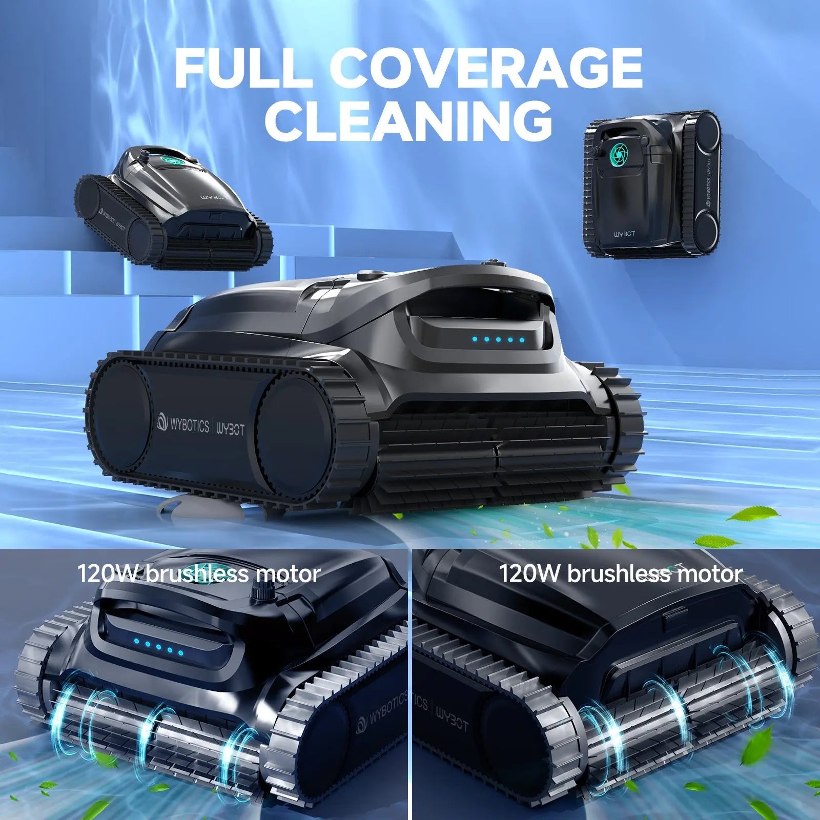 WYBOT M1 Cordless Robotic Pool Cleaner - Aqvina LLC
