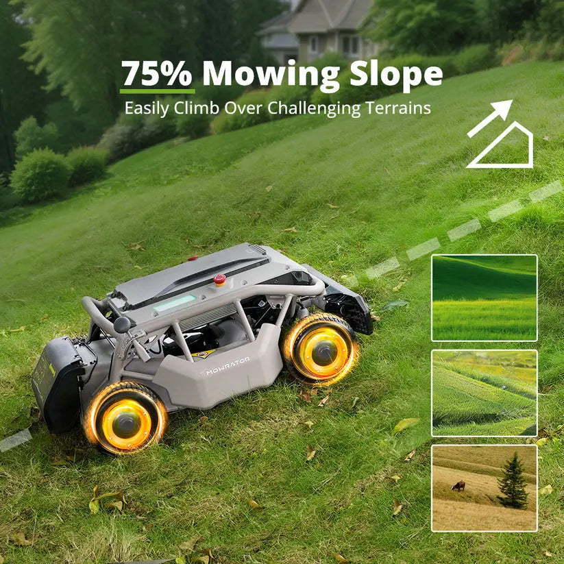Mowrator S1 4WD Lawn Mower + Extra 12Ah Battery Mowrator