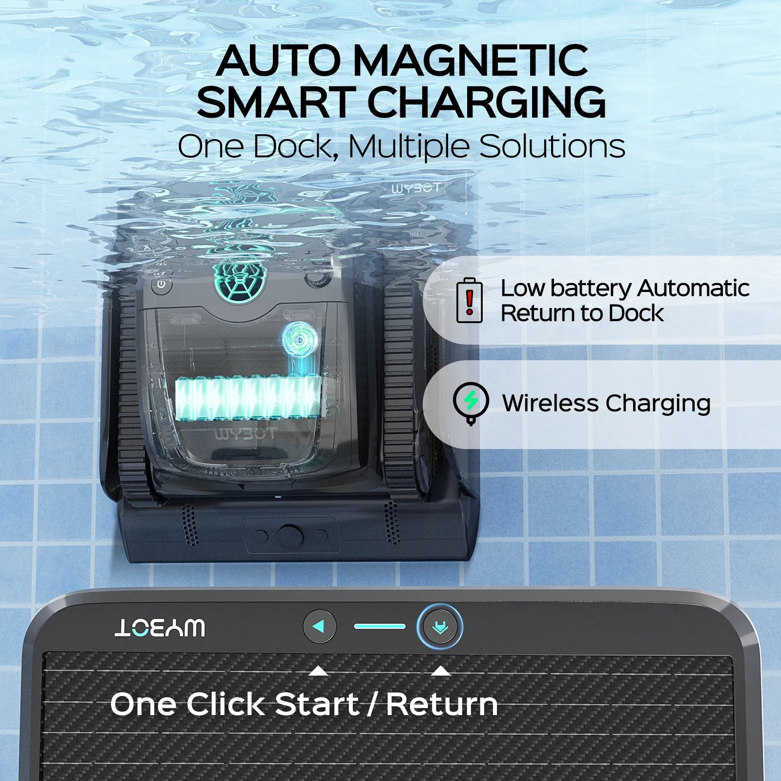 WYBOT S2 Solar Vision Robotic Pool Cleaner - Aqvina LLC