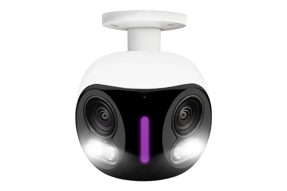 Lorex 4K Dual‑Lens Wi‑Fi Security Camera – 180° Panoramic AC-Powered Wi-Fi Surveillance Camera - Aqvina LLC