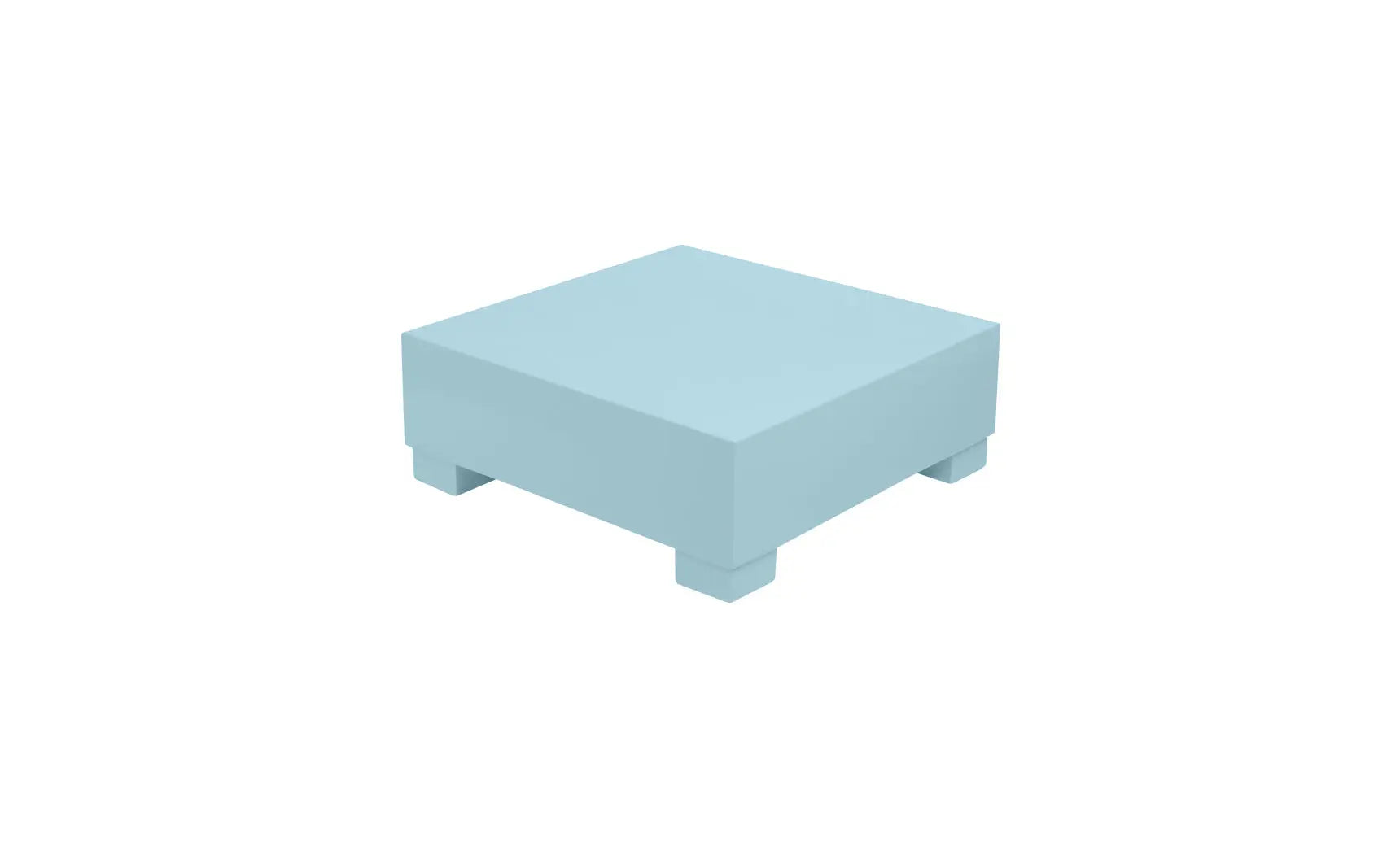 Signature coffee table with glass top and wooden legs in a modern design.