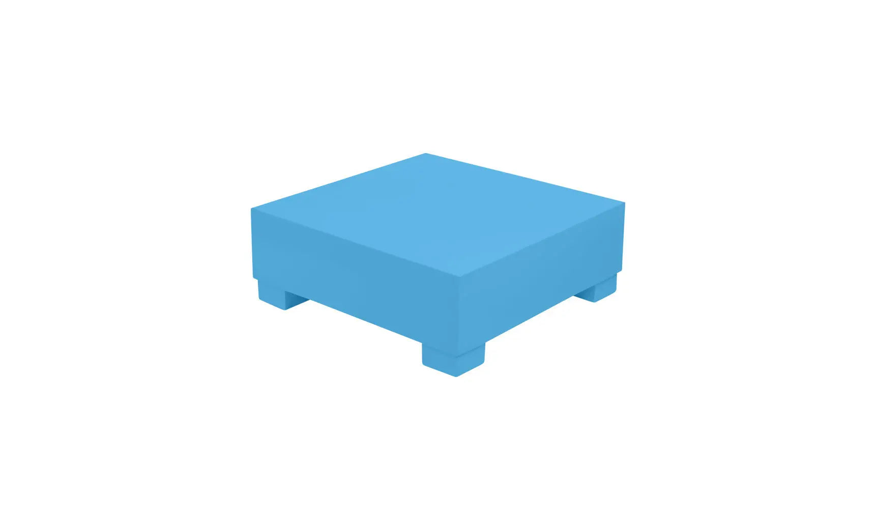 Signature coffee table with glass top and wooden legs in a modern design.