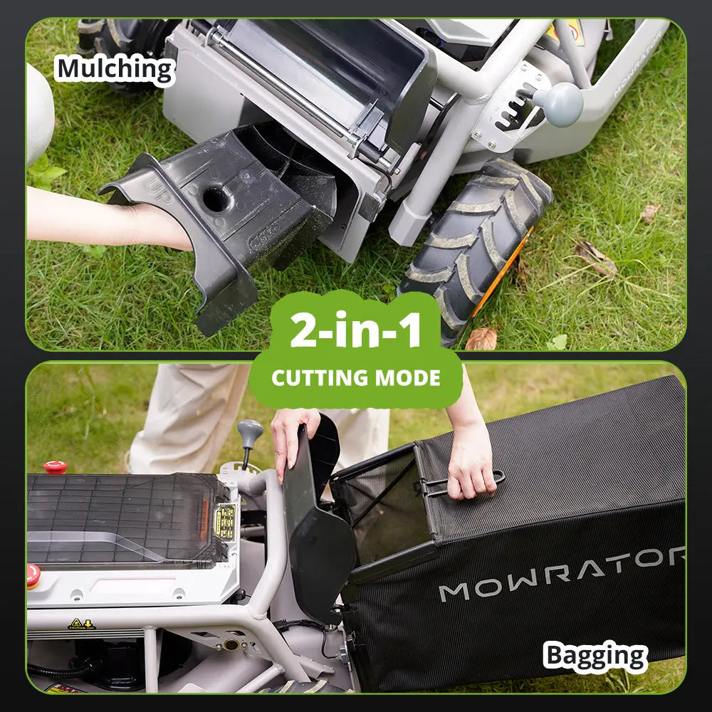 Mowrator S1 Remote Control Lawn Mower 2WD 12Ah Standard Battery - Aqvina LLC