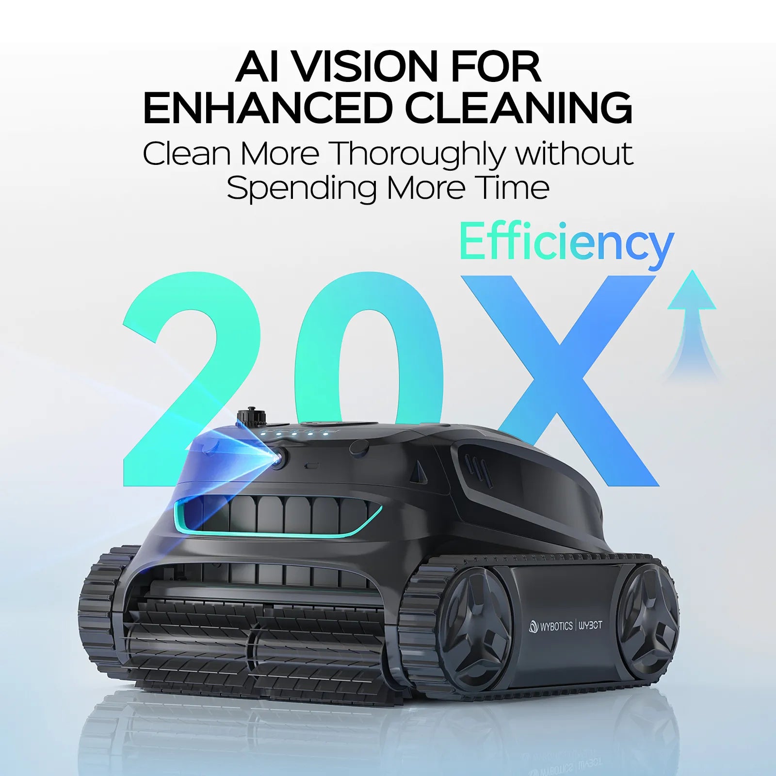 WYBOT S2 Solar Vision Robotic Pool Cleaner - Aqvina LLC