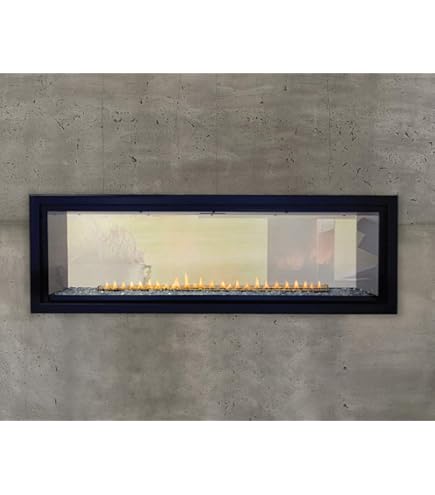 Empire 48" Boulevard Double-Sided Vent-Free Linear Gas Fireplace with Barrier