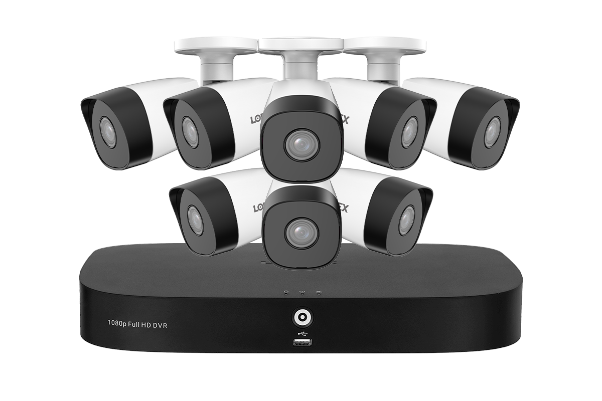 Lorex 1080p 8-Camera Capable 1TB Wired DVR System with 1080p HD CVI Bullet Cameras