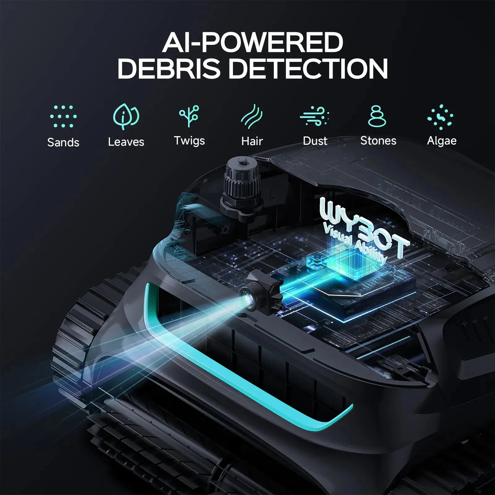 WYBOT S2 Solar Vision Robotic Pool Cleaner - Aqvina LLC