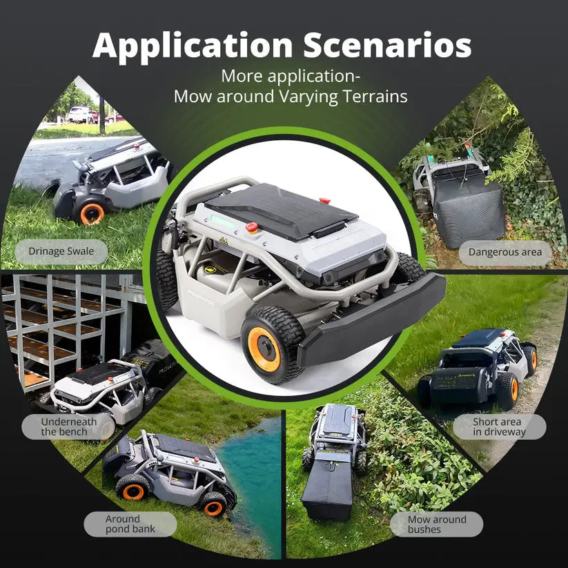 Mowrator S1 4WD Lawn Mower + Extra 12Ah Battery Mowrator