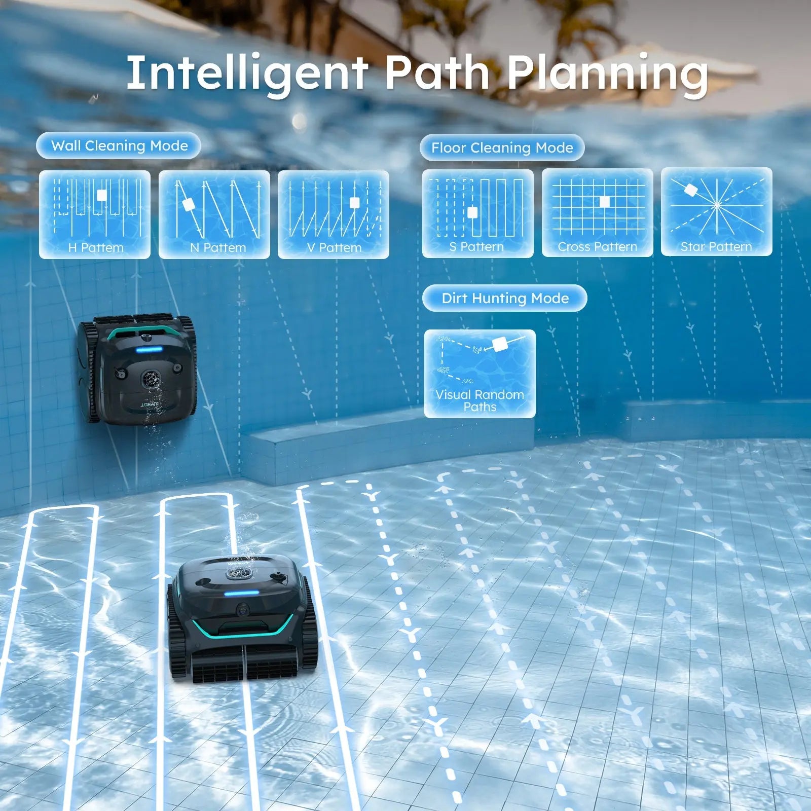 WYBOT C2 Vision Cordless Robotic Pool Cleaner - Aqvina LLC