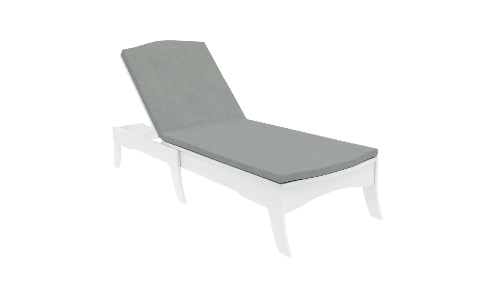 Legacy chaise lounge cushion in soft beige fabric with tufted design and piping details.