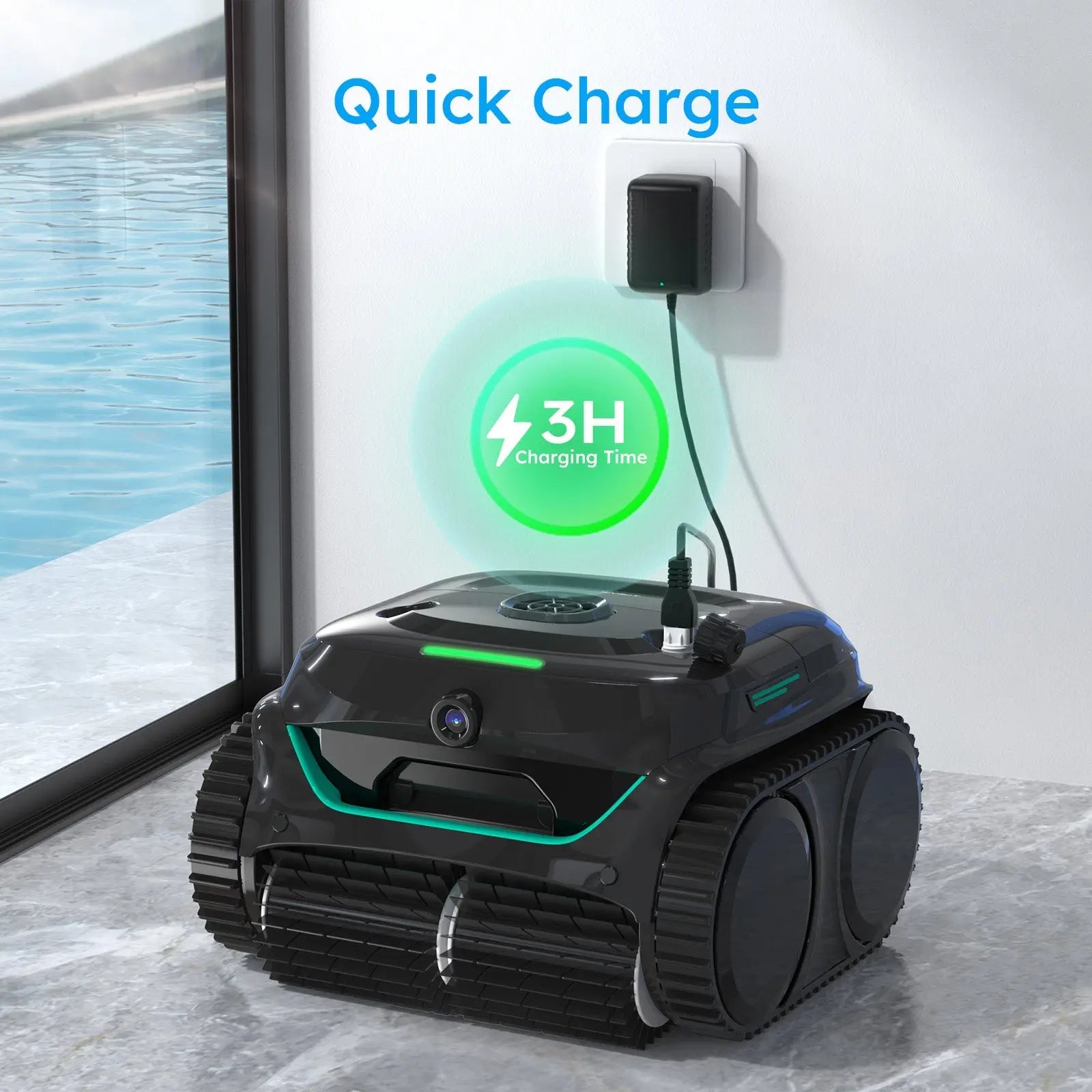 WYBOT C2 Vision Cordless Robotic Pool Cleaner - Aqvina LLC