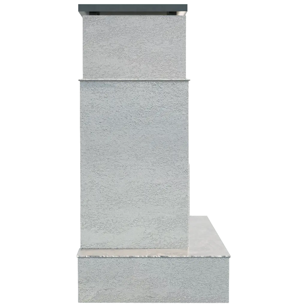 Cal Flame - Tahiti Contemporary Outdoor Gas Fireplace with Bottom Wrap-Around Mantel | Model: FRP903-3 | AQVINA World - Aqvina LLC