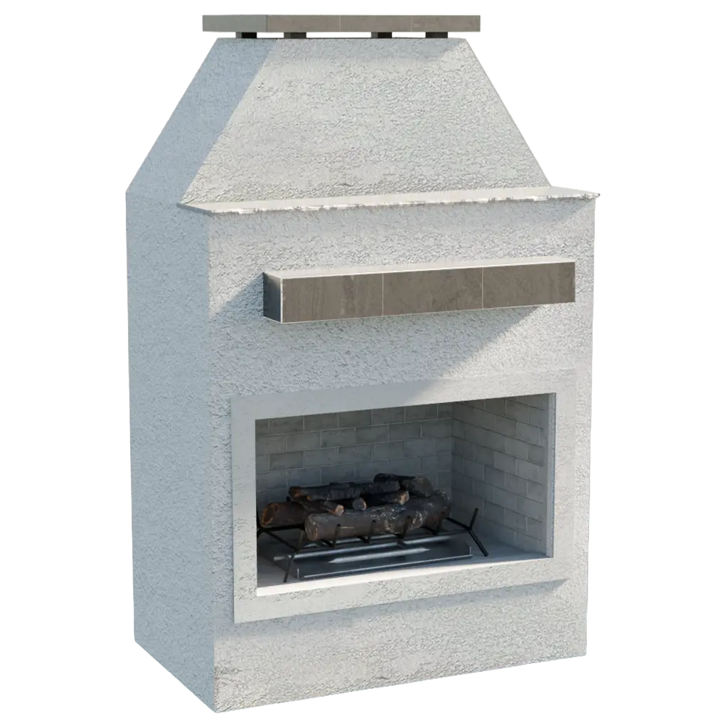 Cal Flame - Ladero Modern Outdoor Gas Fireplace with Mantel | Model: FRP905-1 | AQVINA World - Aqvina LLC
