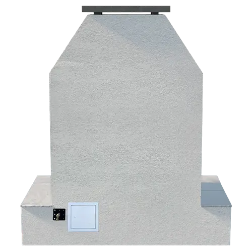 Cal Flame - Key West Modern Outdoor Gas Fireplace with Wrap-Around Mantel | Model: FRP905-3 | AQVINA World - Aqvina LLC