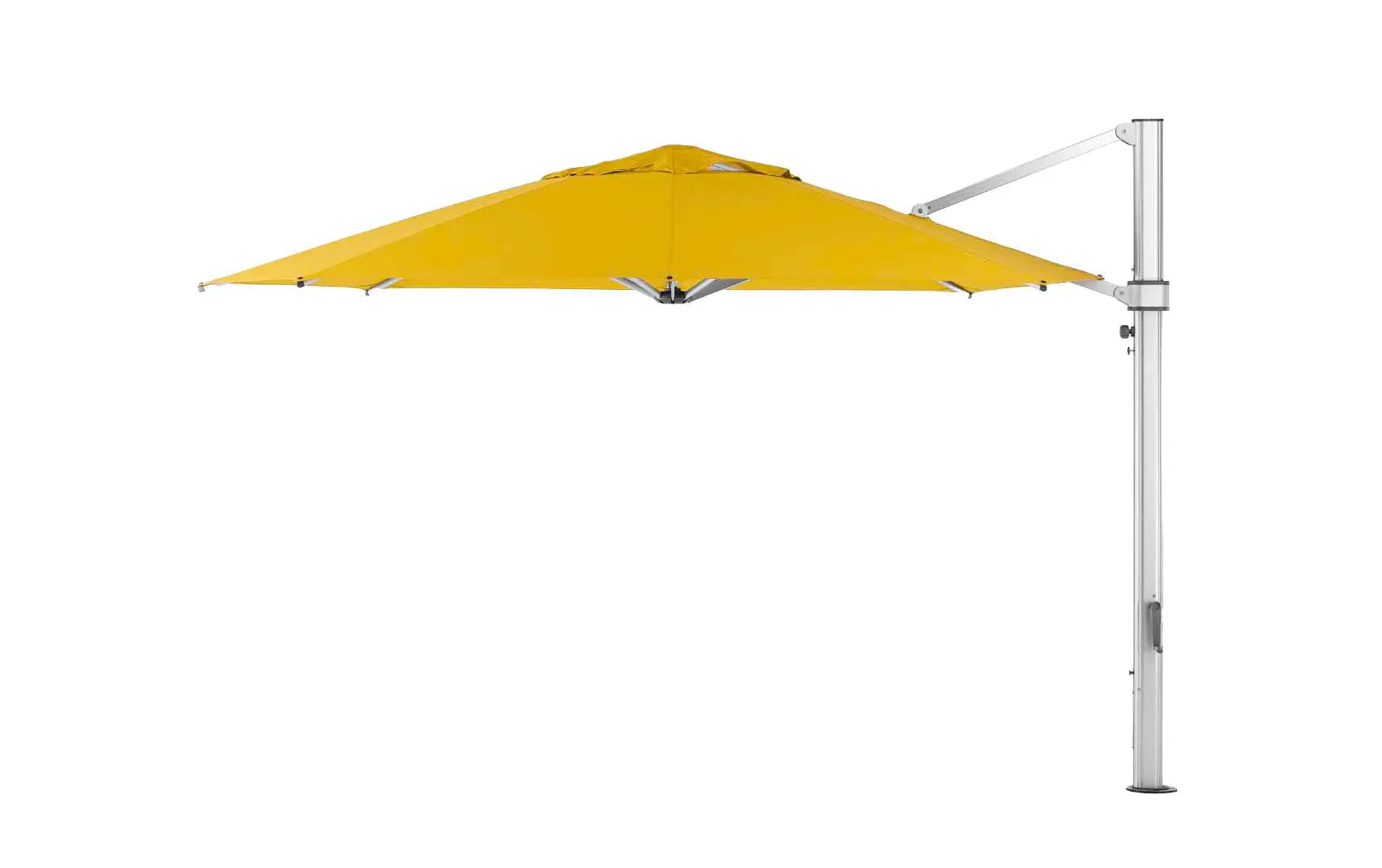 13-foot octagonal umbrella with cantilever design for outdoor use.