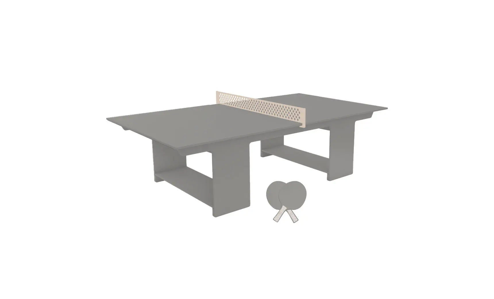 Table tennis set including racket, balls, and net stand in a travel case.