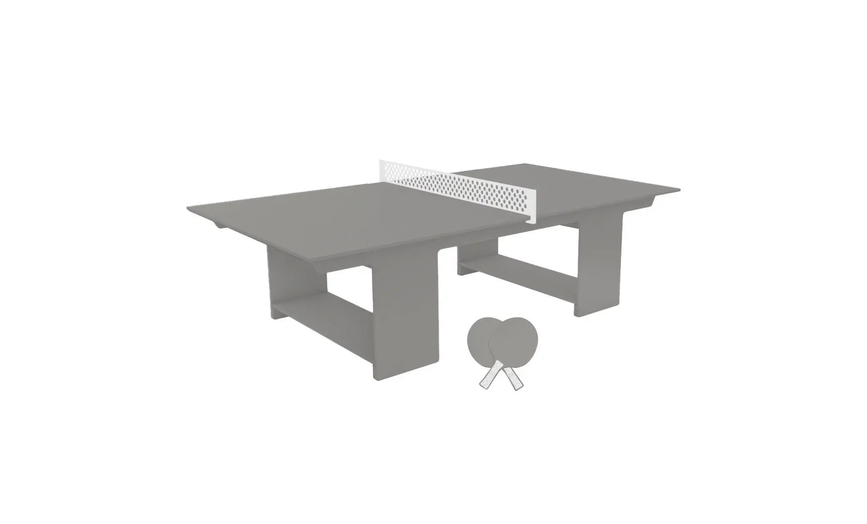 Table tennis set including racket, balls, and net stand in a travel case.