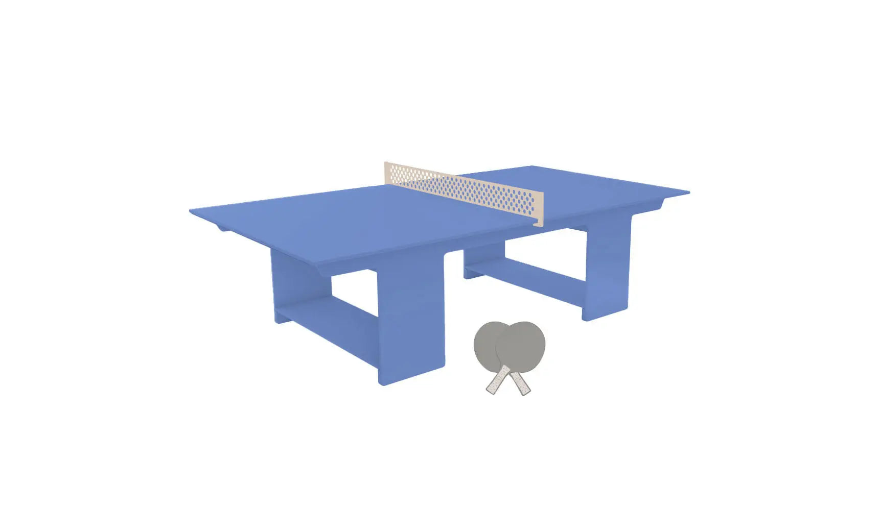 Table tennis set including racket, balls, and net stand in a travel case.