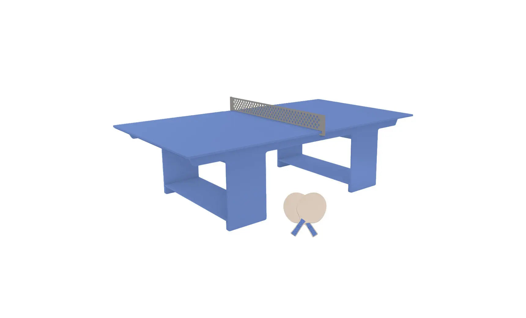 Table tennis set including racket, balls, and net stand in a travel case.