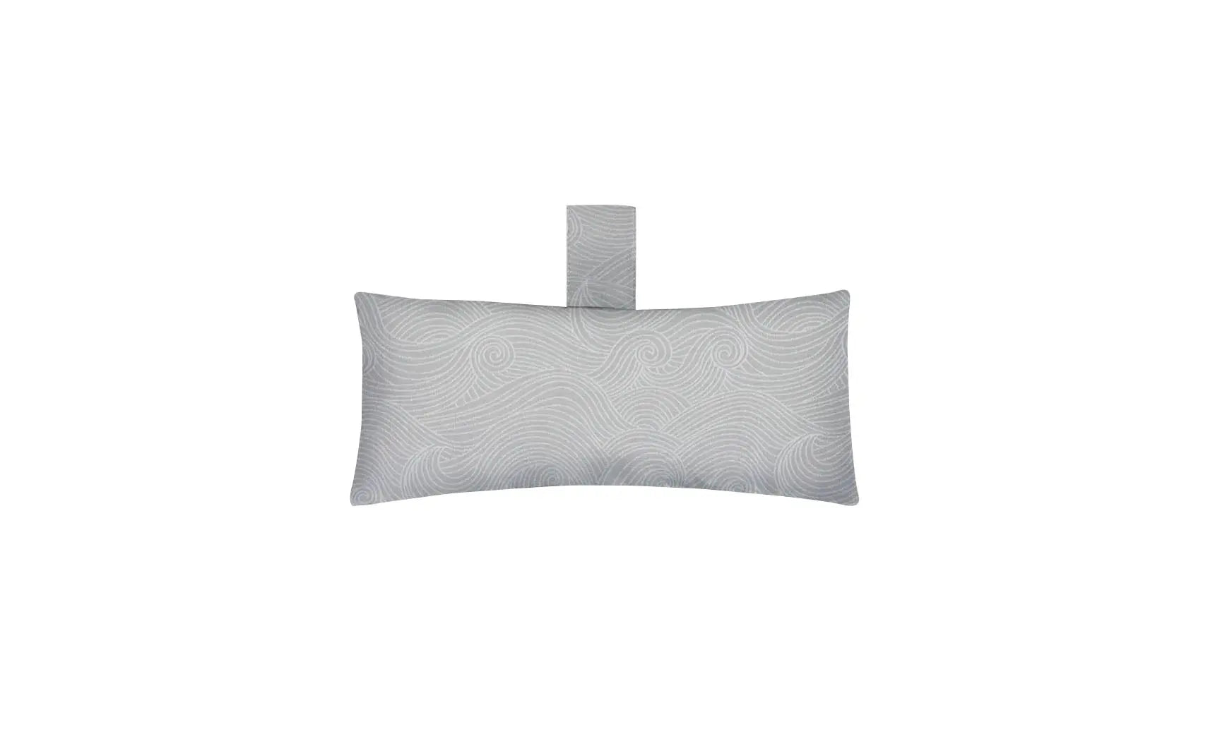 Autograph headrest pillow with soft fabric cover and adjustable design for comfortable neck support during travel.