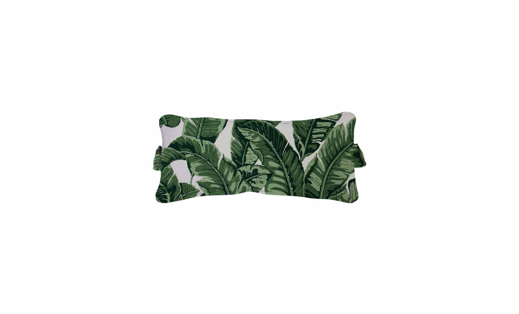 Signature headrest pillow with soft fabric cover and adjustable design for comfortable support during travel.