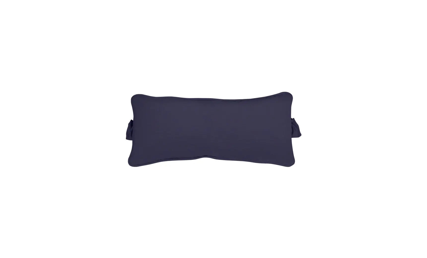 Signature headrest pillow with soft fabric cover and adjustable design for comfortable support during travel.