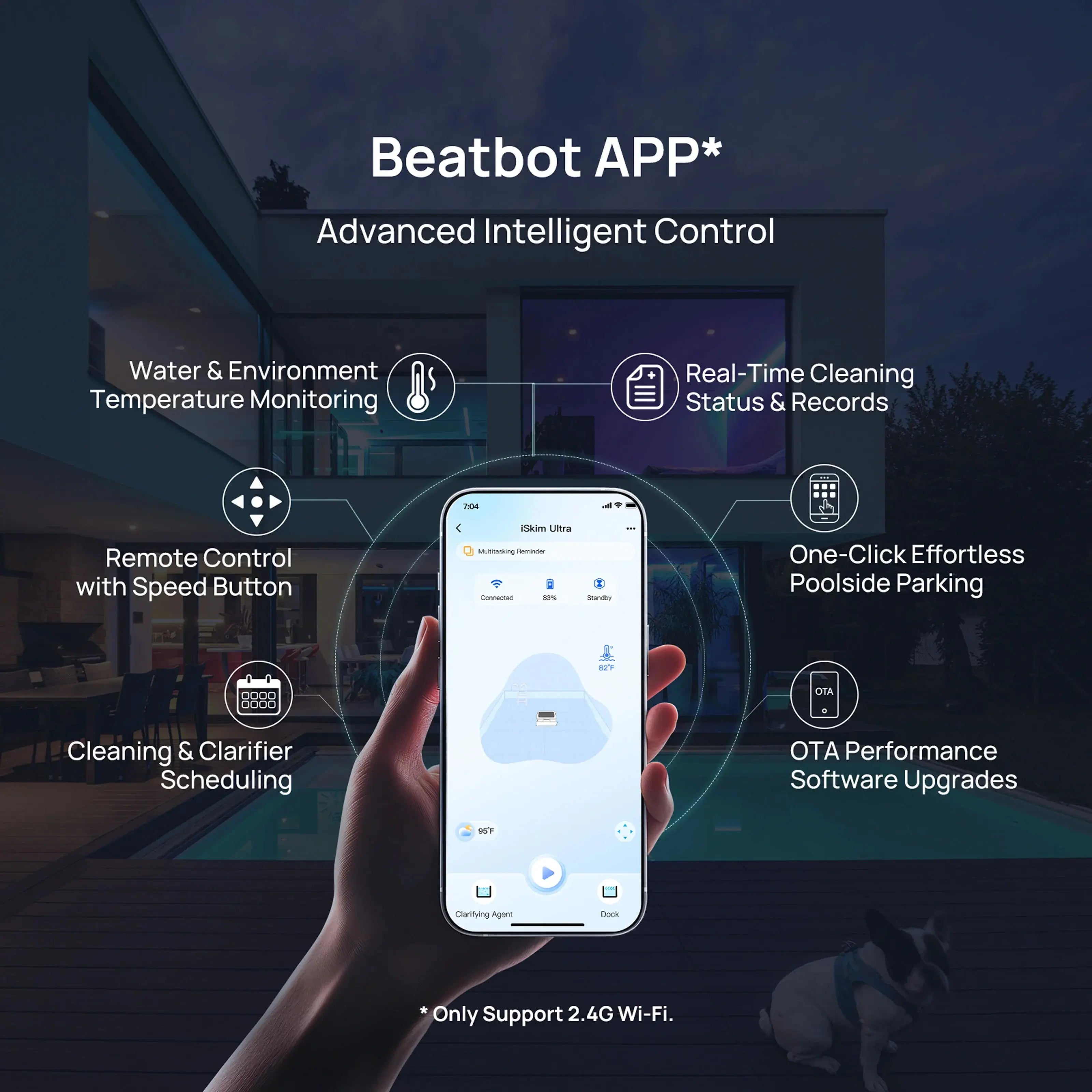 Beatbot iSkim® Ultra Robotic Pool Skimmer - Aqvina LLC