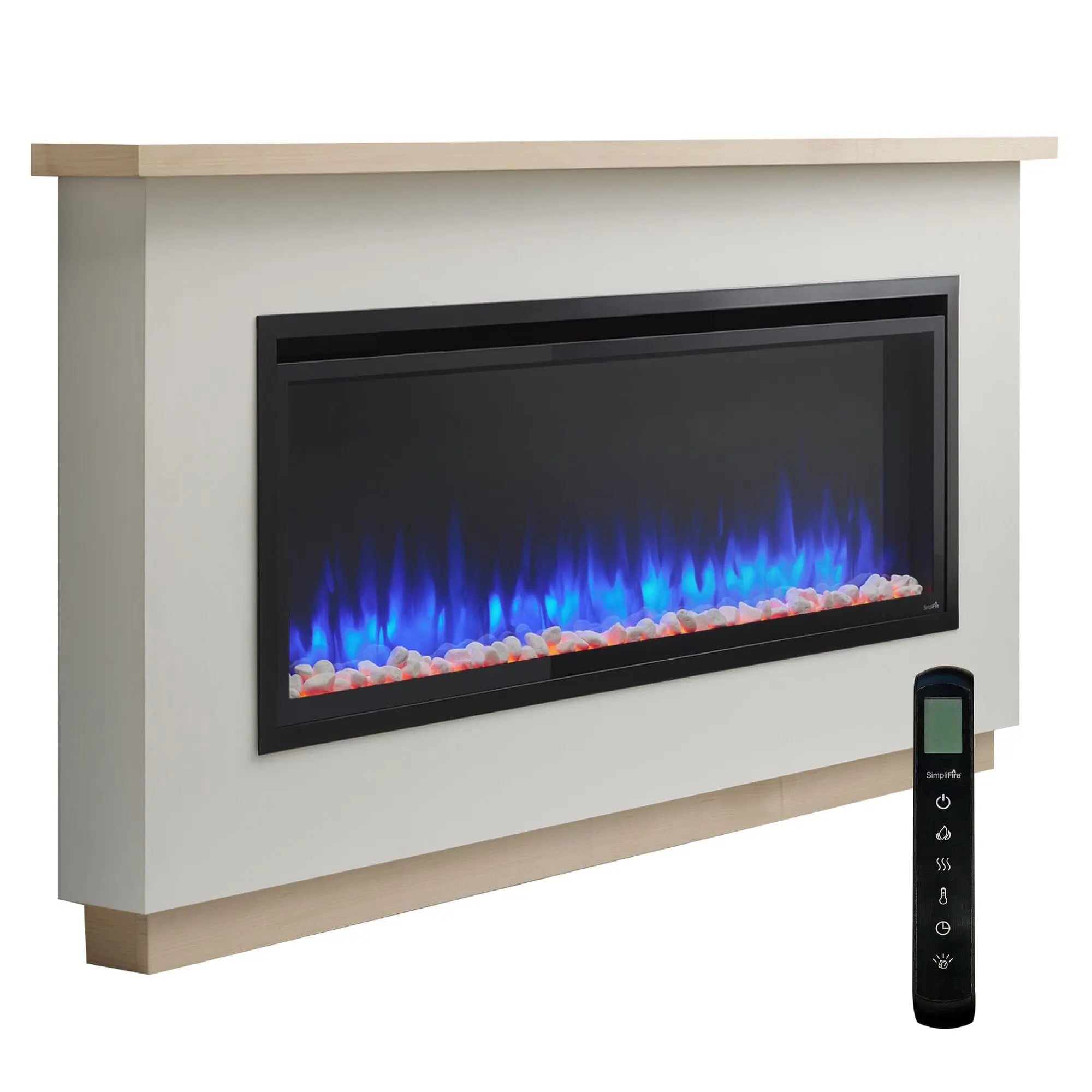 SimpliFire Boyd Ready-to-Finish Electric Fireplace Mantel Package