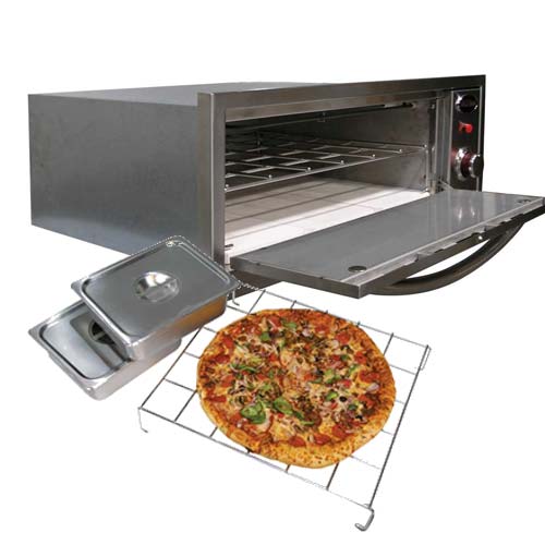 Cal Flame Built-In Warmer And Pizza Oven with elegant design and versatile cooking options