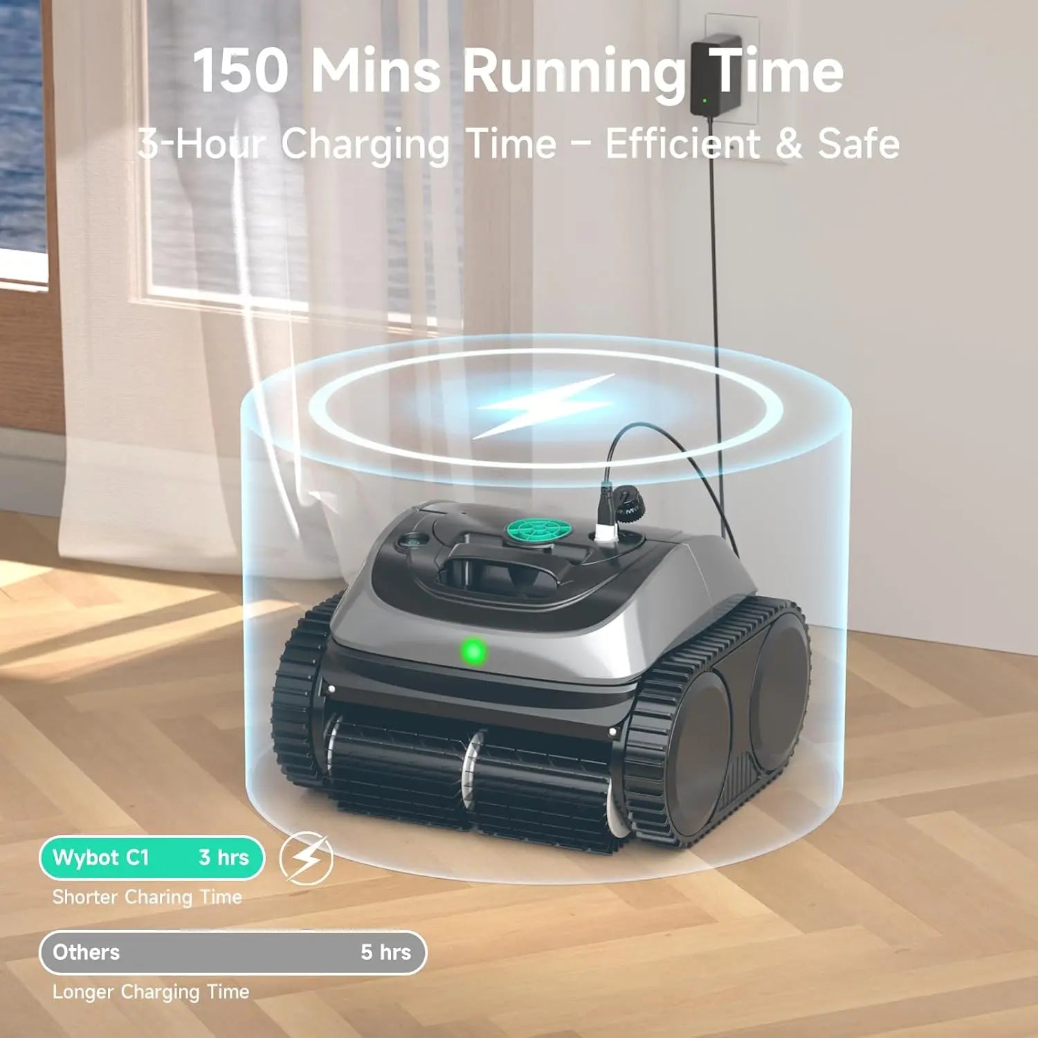 WYBOT C1 Cordless Robotic Pool Cleaner - Aqvina LLC