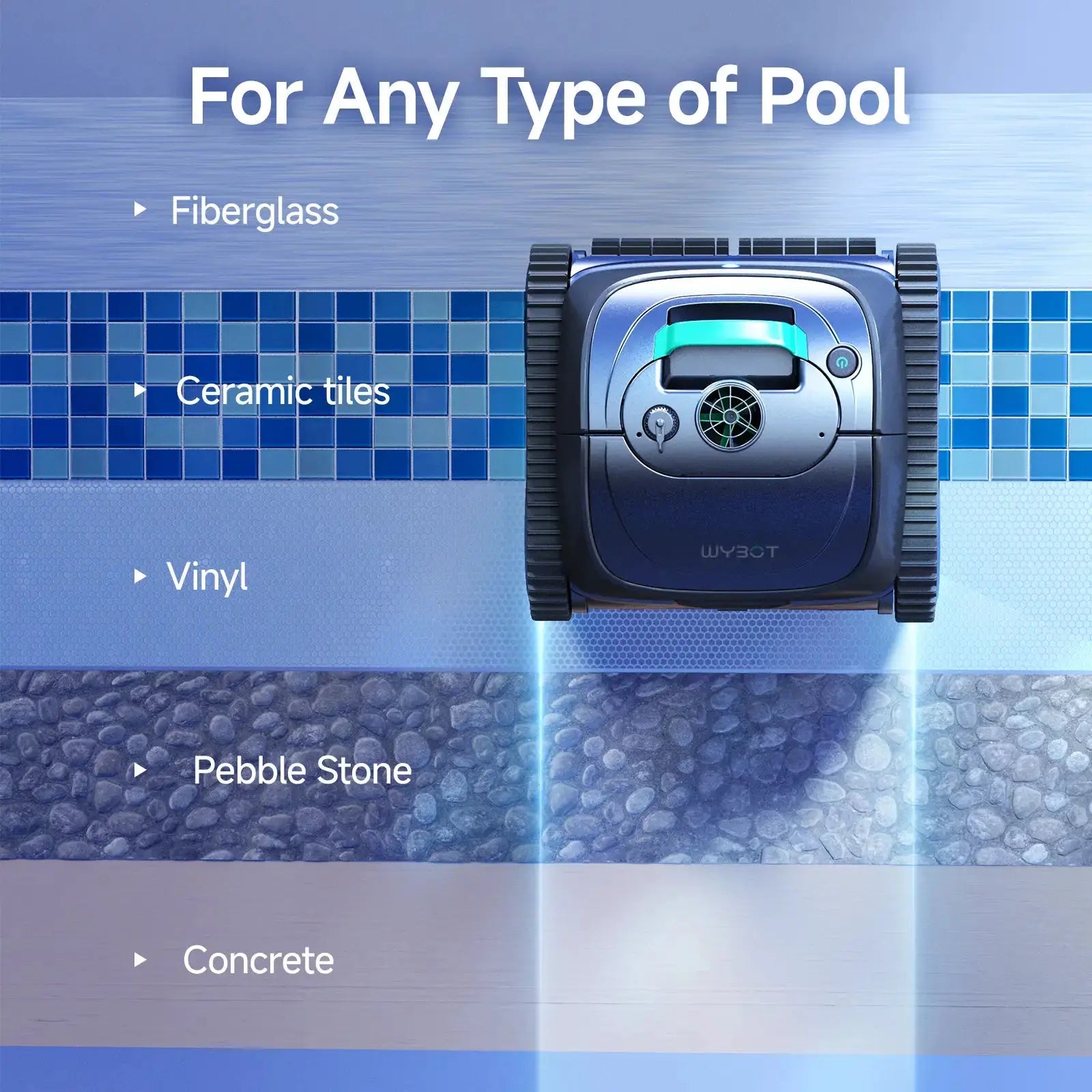 WYBOT C1 Cordless Robotic Pool Cleaner - Aqvina LLC