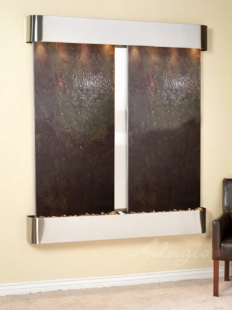 Adagio Cottonwood Falls - Indoor Wall Fountain AWF-CFR1002 - Aqvina LLC