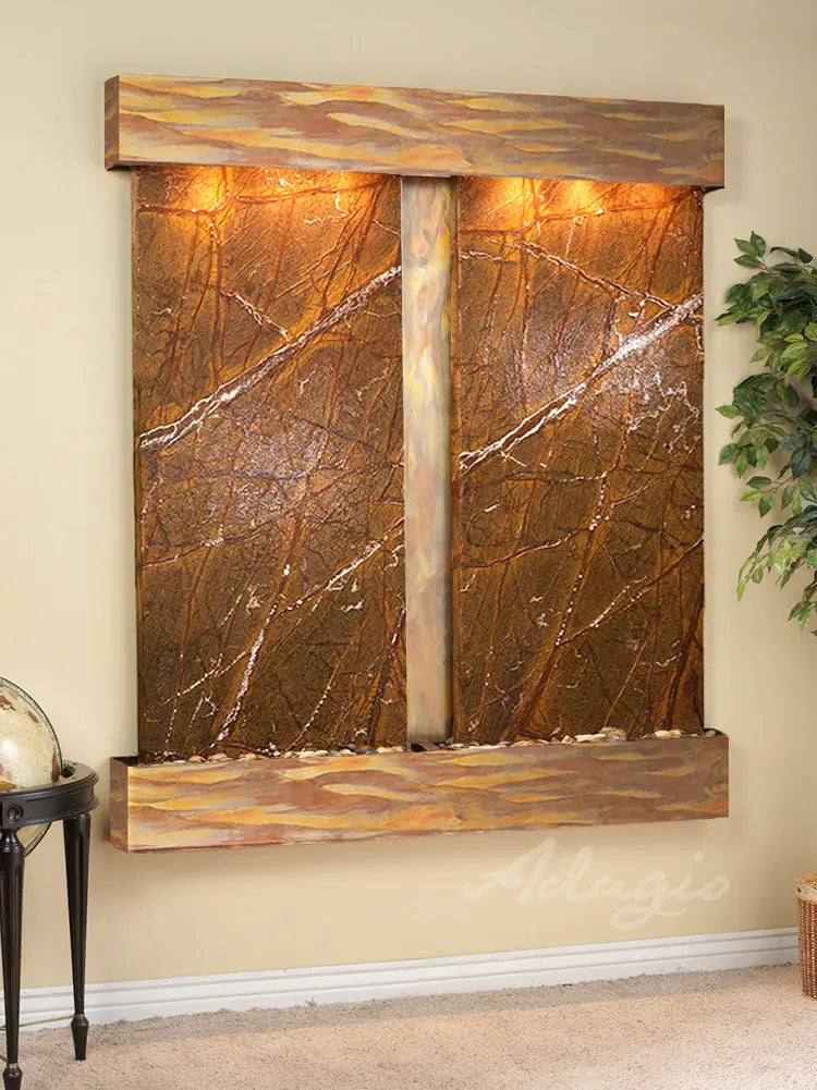 Adagio Cottonwood Falls - Indoor Wall Fountain AWF-CFR1002 - Aqvina LLC