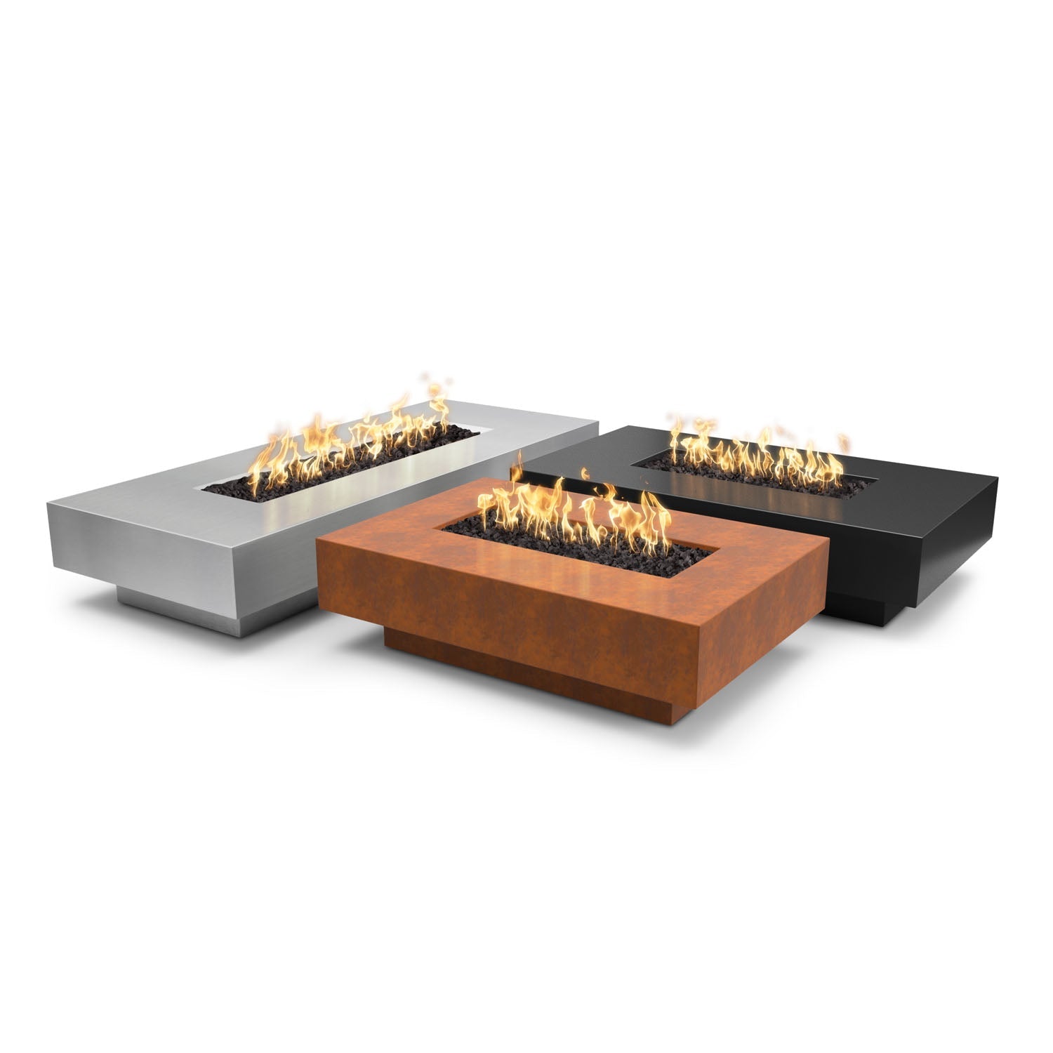 The Outdoor Plus Cabo Linear Fire Pit - Metal Collection - 56"