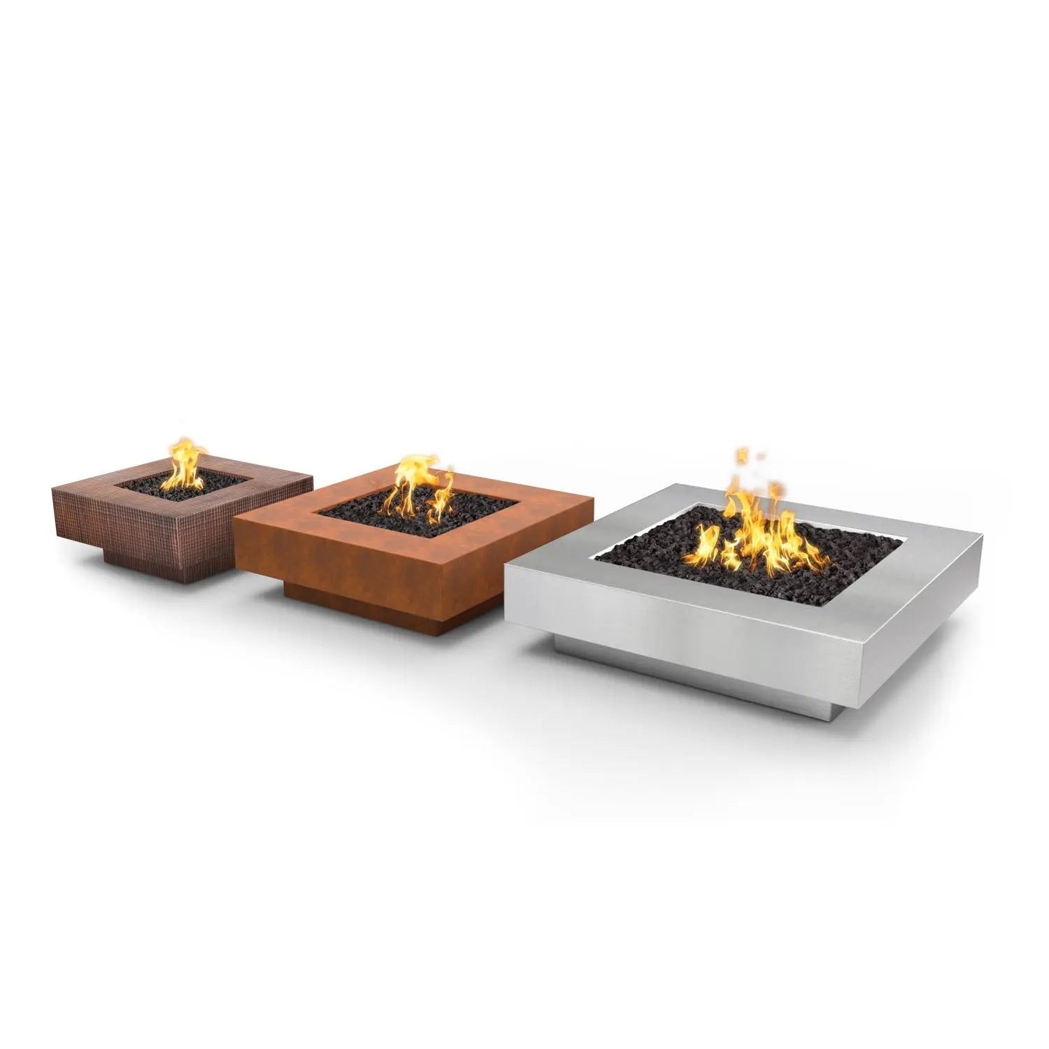 The Outdoor Plus Cabo Square Fire Pit - Metal Collection - 48" - Aqvina LLC