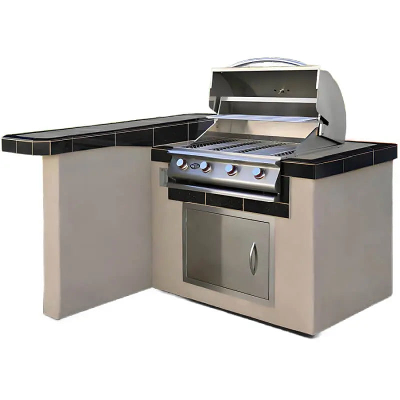 Cal Flame Maui Q 4 Ft L-Shaped BBQ Grill Island | Model: BBK401 | AQVINA World - Aqvina LLC