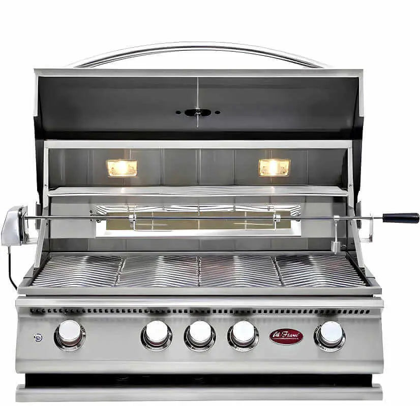 Cal Flame Carmel Q Platinum Series BBQ Island with P4 Grill Bundle | Model: BBK-870 | AQVINA World - Aqvina LLC