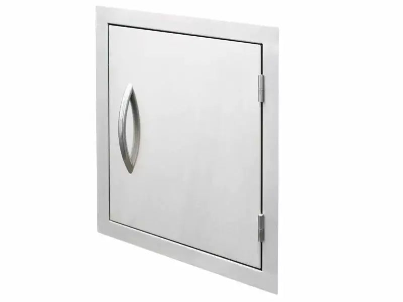 Silver Cal Flame 18 inch vertical door for outdoor kitchen storage