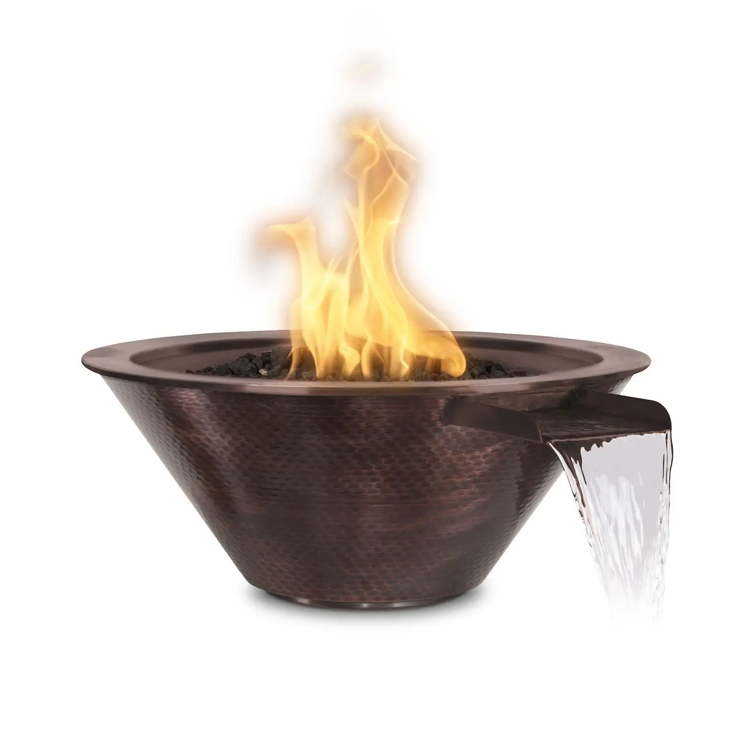 The Outdoor Plus Cazo Fire & Water Bowl - Hammered Copper - Aqvina LLC
