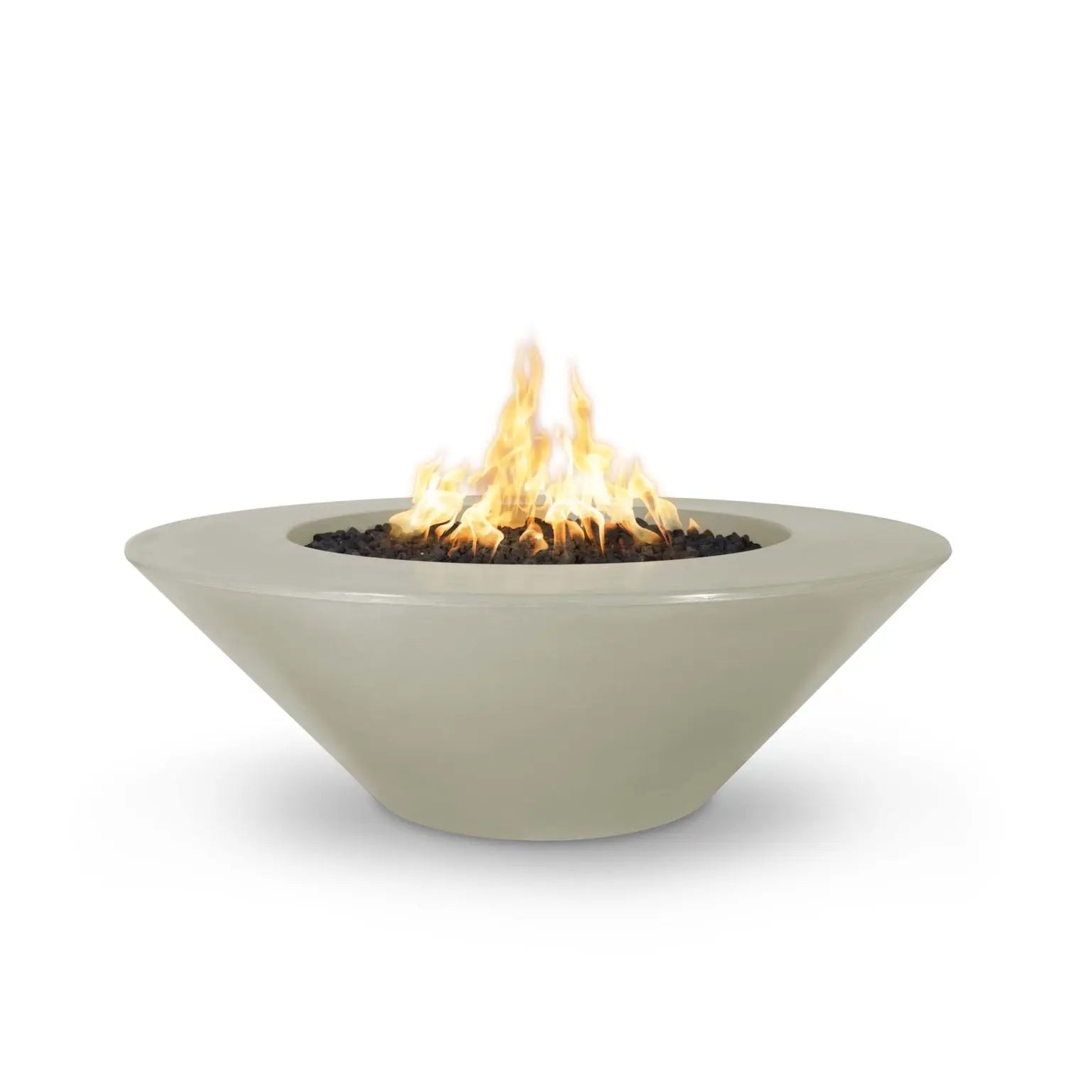 The Outdoor Plus Cazo Fire Pit Wide Ledge - GFRC Concrete - 60" - Aqvina LLC