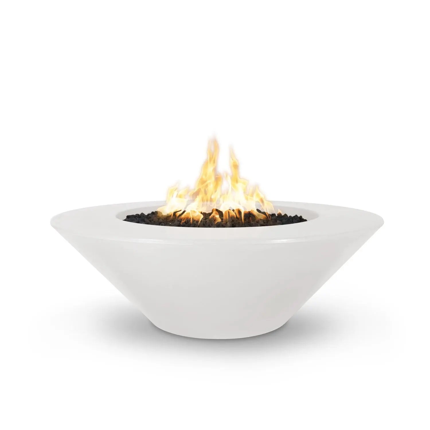 The Outdoor Plus Cazo Fire Pit Wide Ledge - GFRC Concrete - 48" - Aqvina LLC