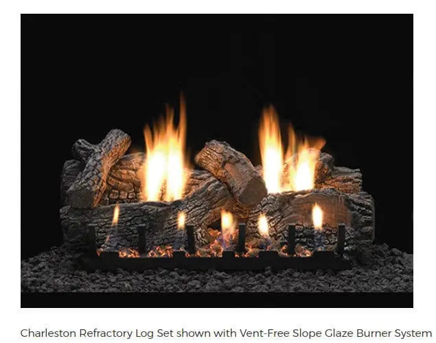 Empire Vent-Free Slope Glaze Gas Burner Only with Variable Flame Remote Control